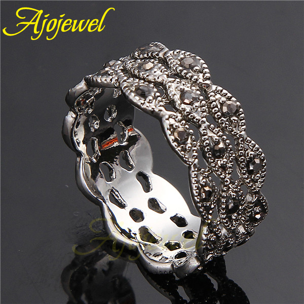 Ajojewel 3 Layer Rhinestone Ri - Vintage Collectible Items 评论和价格