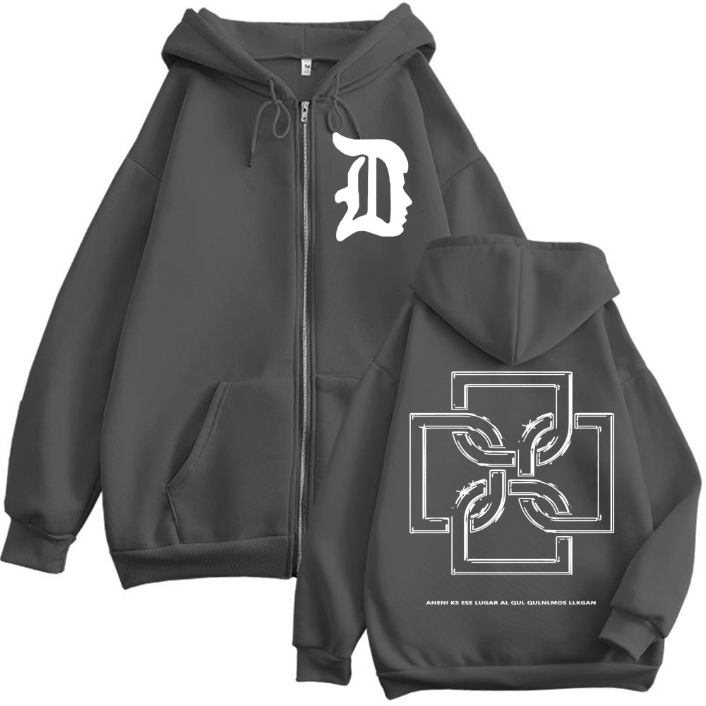 Customization Rapper Duki Logo - Vintage Zip Hoodie 评论和价格