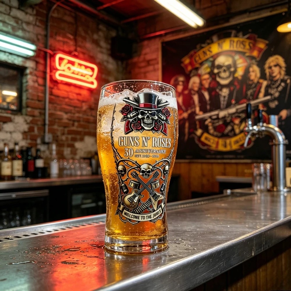 Guns N' Roses Memorial Beer Mu - Vintage Collectible Glass 评论和价格