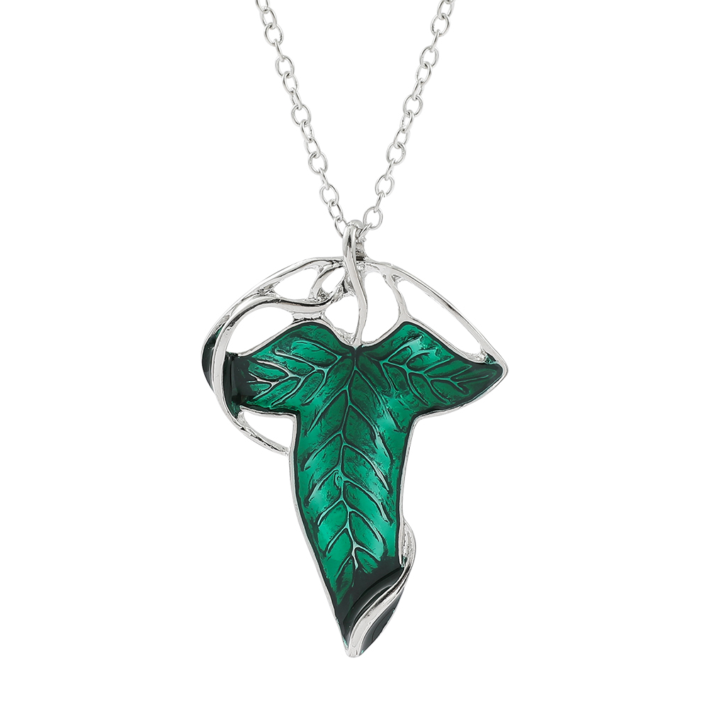 Vintage Green Leaf Pendant Nec - Vintage Jewelry Collection 评论和价格