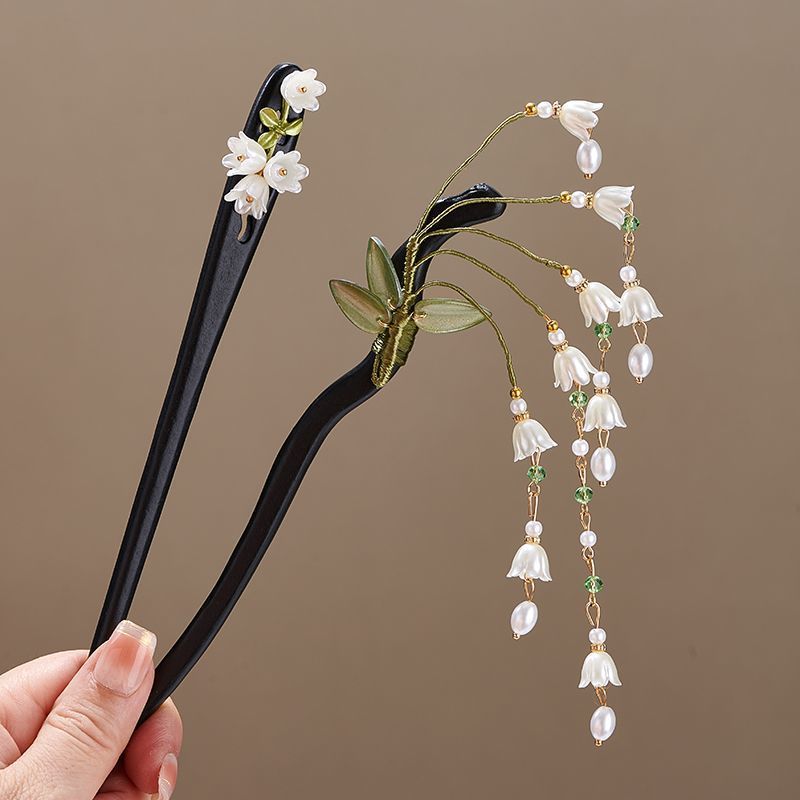 Wooden Flower Hairpin Vintage  - Vintage Jewelry Collection 评论和价格