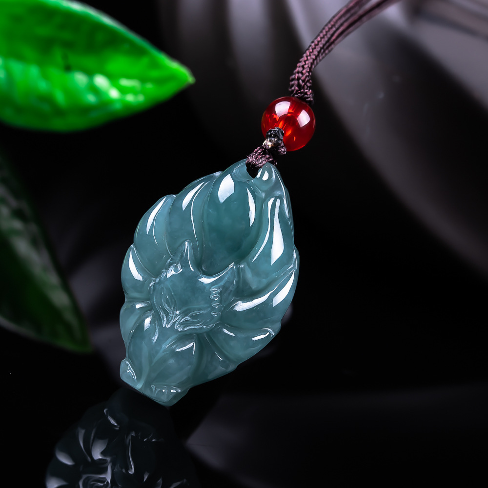 Natural Burmese Jadeite Fox Pe - Vintage Jewelry Collection 评论和价格