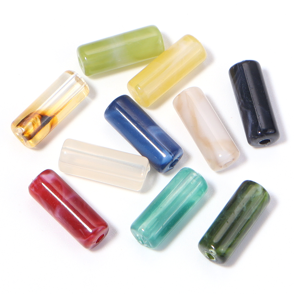 100pcs/lot Cylinder Acrylic Be - Vintage Jewelry Collection 评论和价格