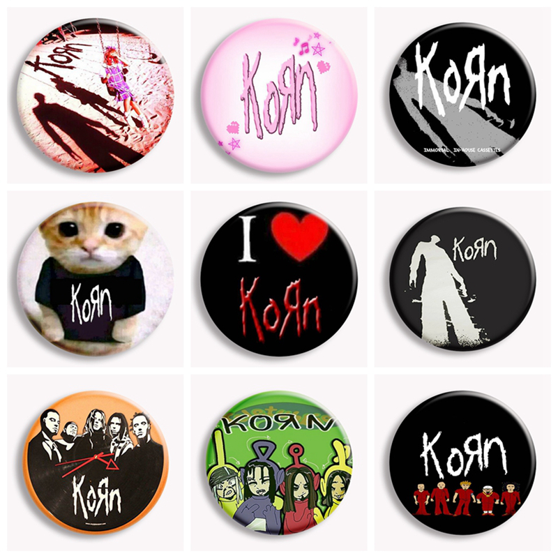 Hip Hop Korn Music Rock Band C - Collectible Vintage Brooches 评论和价格