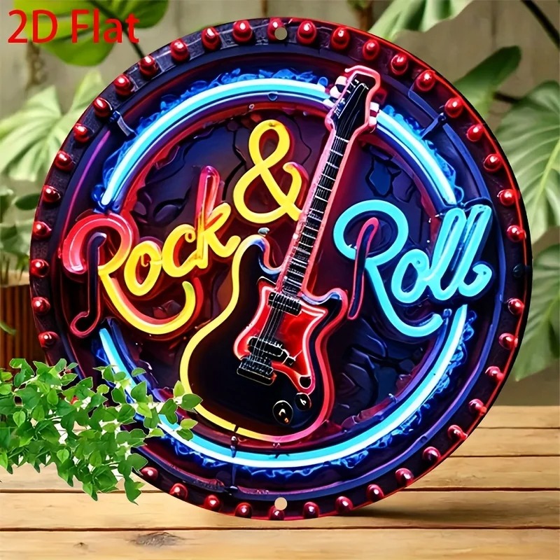 A Vintage Rock Neon Sign, 2Dfl - Vintage Collectible Plates 评论和价格